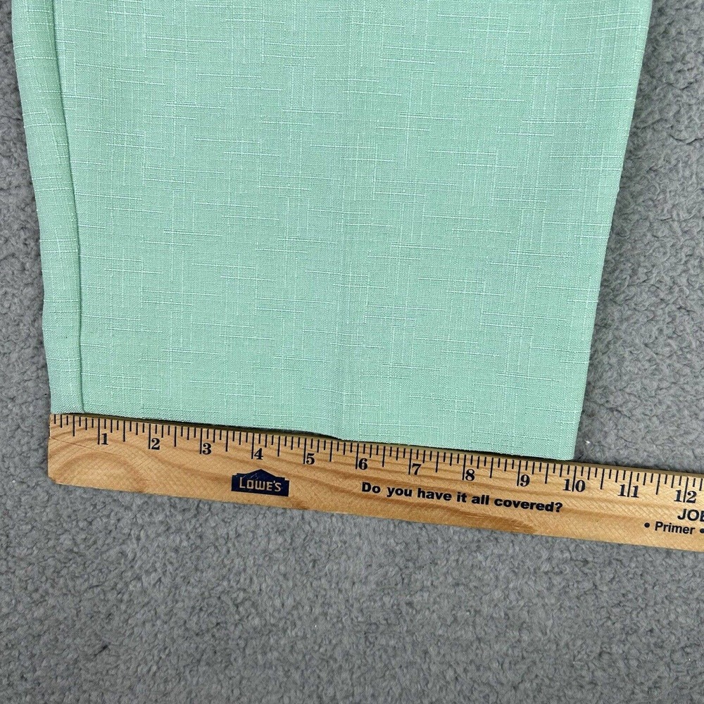 Alfred Dunner Pull On Pants Size 18 Green Comfort Elastic Waist Slacks Pockets - Picture 8 of 10